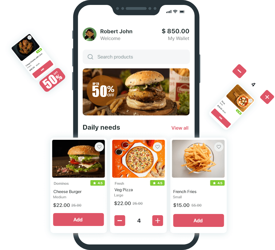 Mobile app business showcase