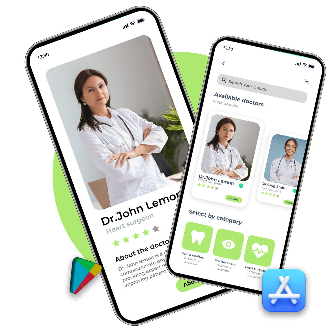 Healthcare app example