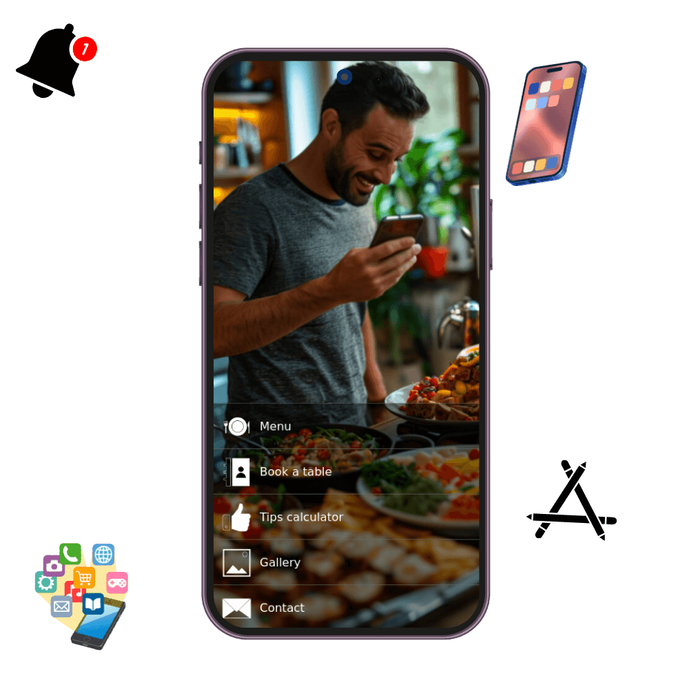 Example mobile app screen